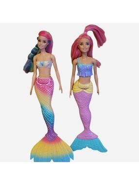 Barbie Dreamtopia Rainbow Magic Mermaids Dolls Bundle